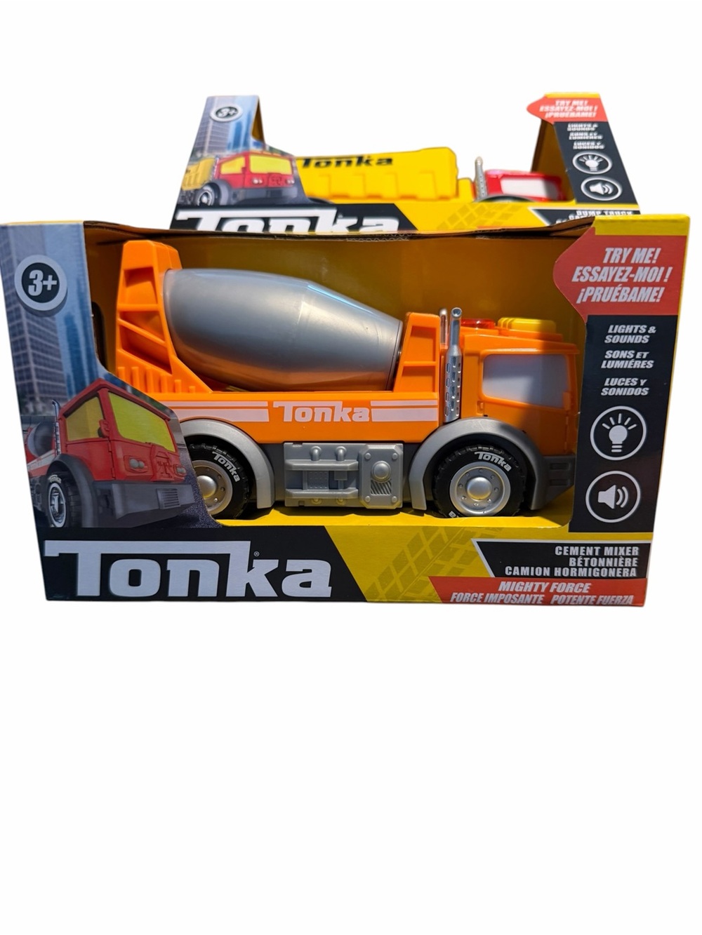 Tonka Orange Cement Mixer Toy Truck - Lights & Sounds